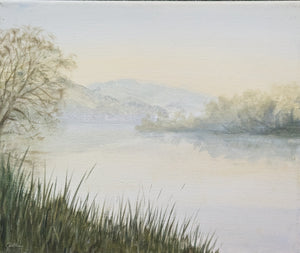 "Misty morning in Goring"