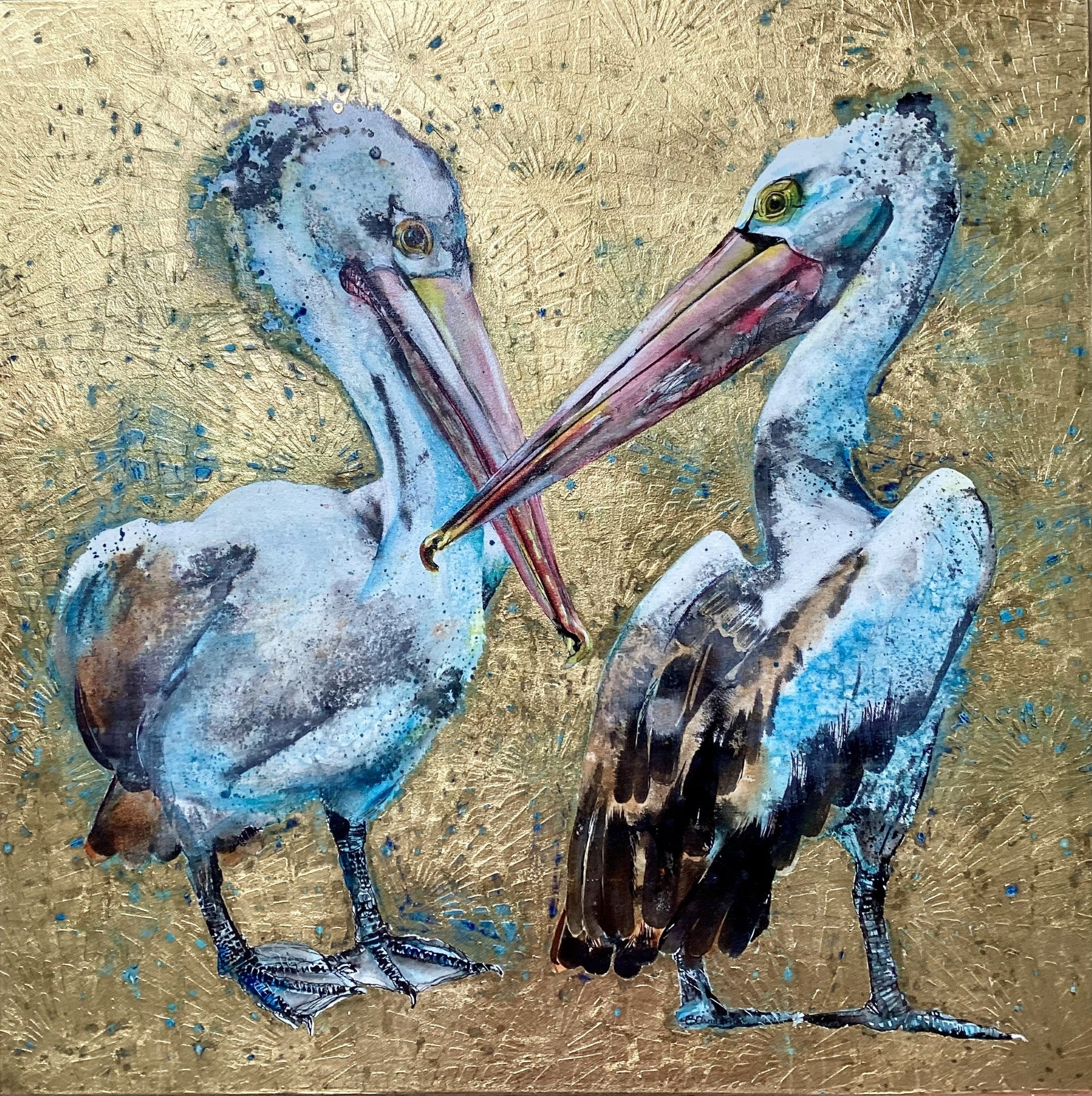 Two Pelicans - Discussing the Price of Fish
