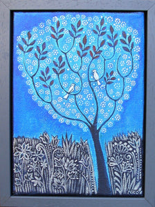 Blue Tree - Nicolette Carter - 15 x 20 cm