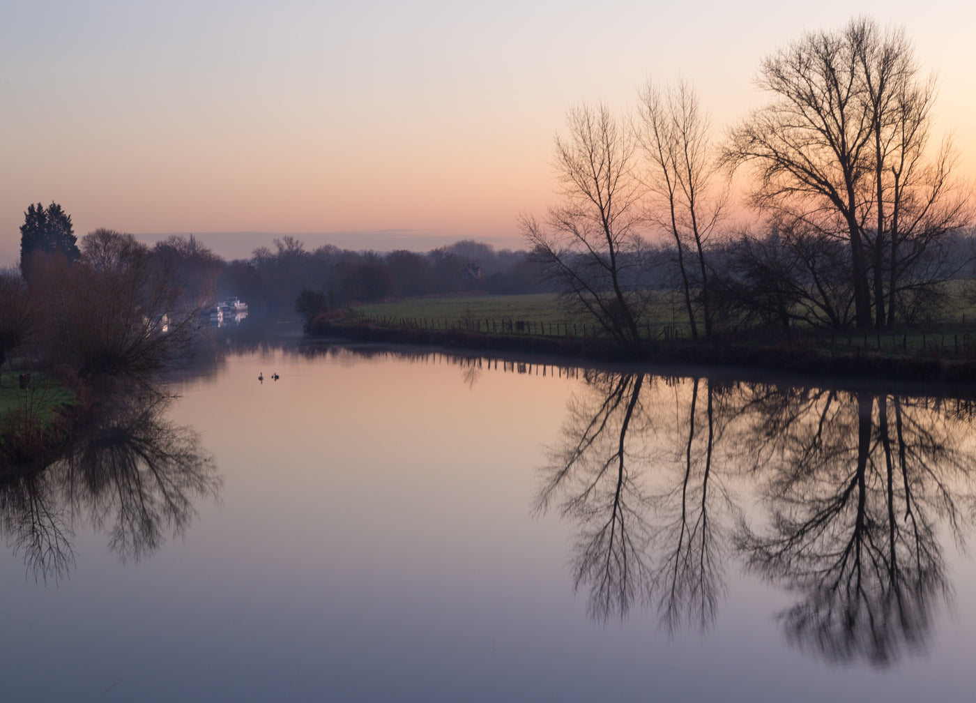 Dusk at Clifton Hampden - Wendy Reed