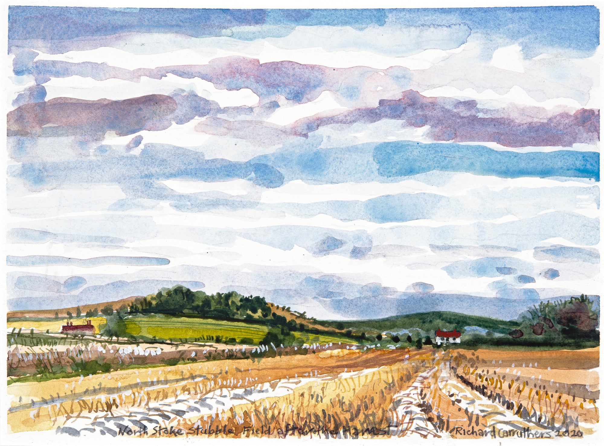 Stubble Field by Richard Carruthers
