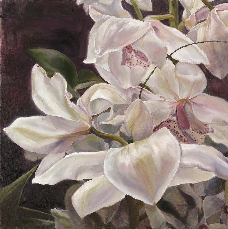 "White Orchid at Dusk"- Jenny Fay