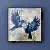 Blackbirds - Liz Chaderton - 54 x 54 cm including frame