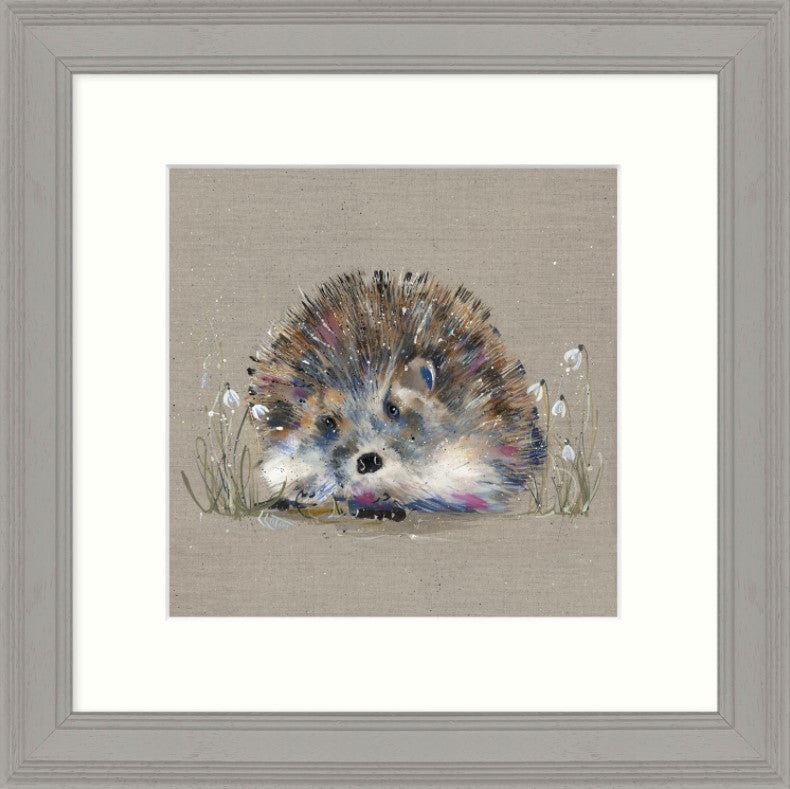 "Hedgehog and Snowdrops"-Louise Luton